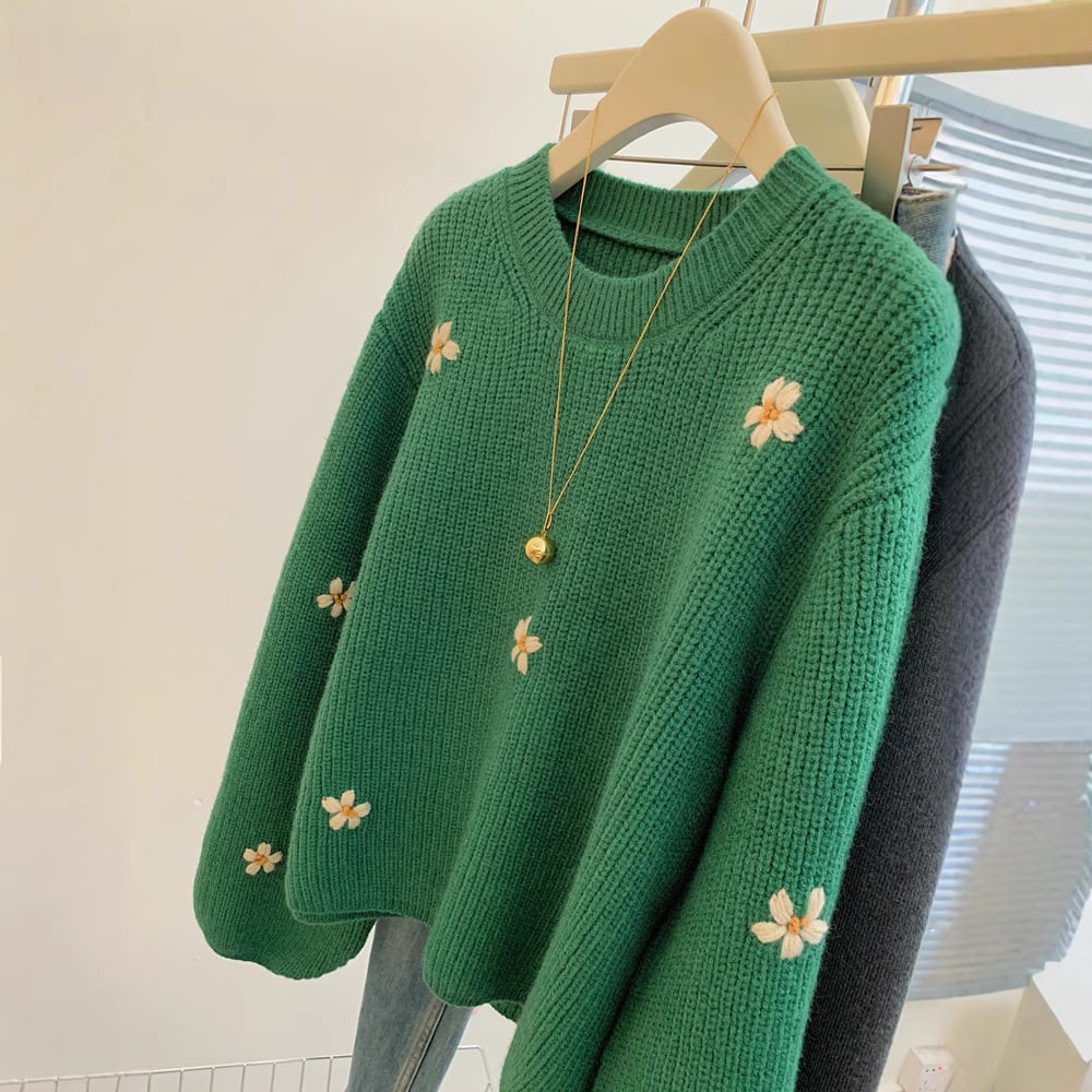 【tops】クルーネックニットセーター　M28853
