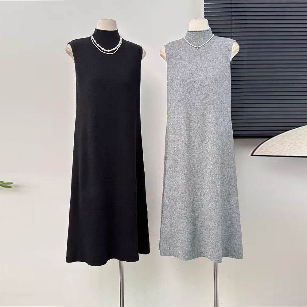 【dress】無地ニットワンピースG23631