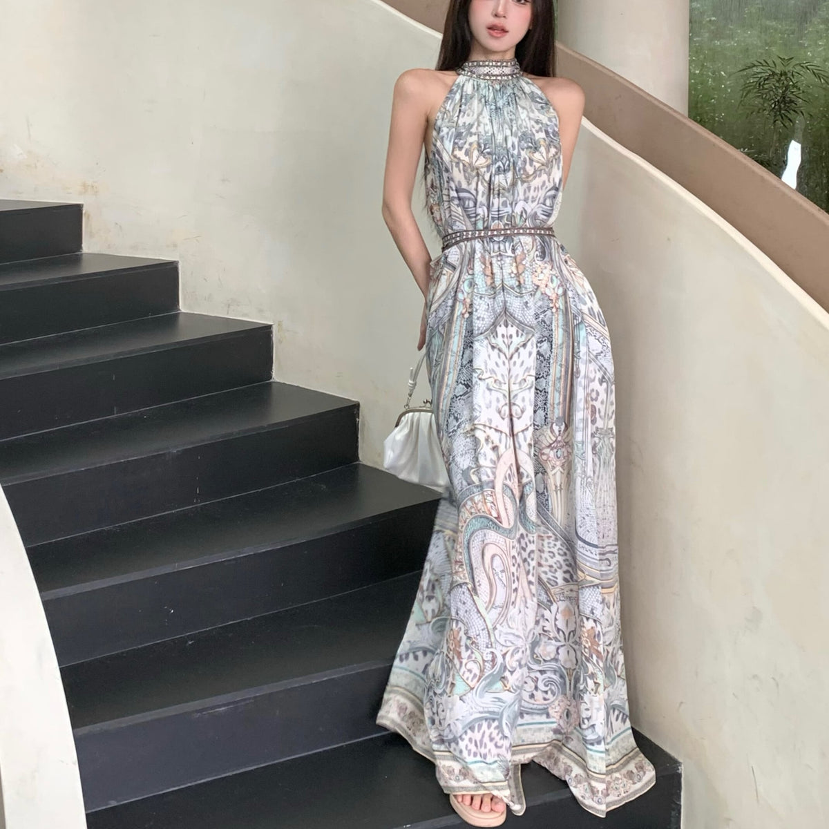 【dress】プリントワンピース　M24509