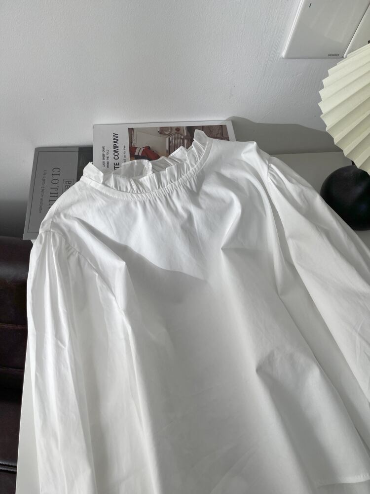 【tops】レース切り替えブラウス　M29703