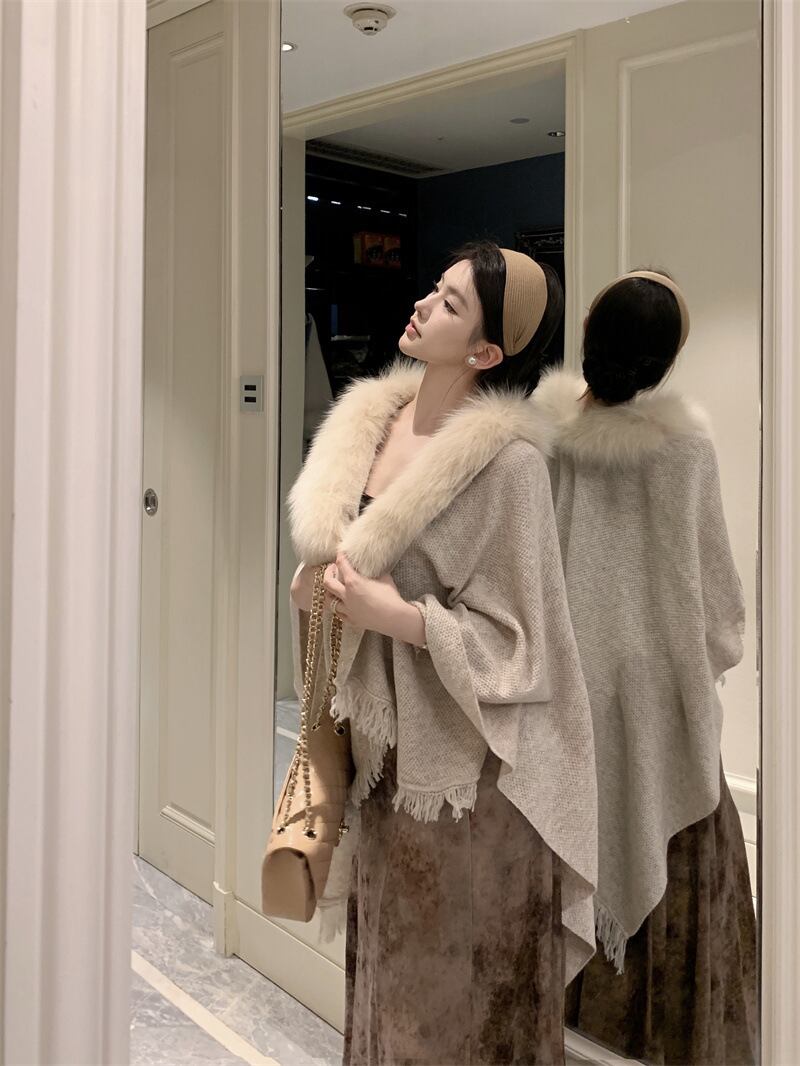 【outer】ファーケープアウター 　M27948