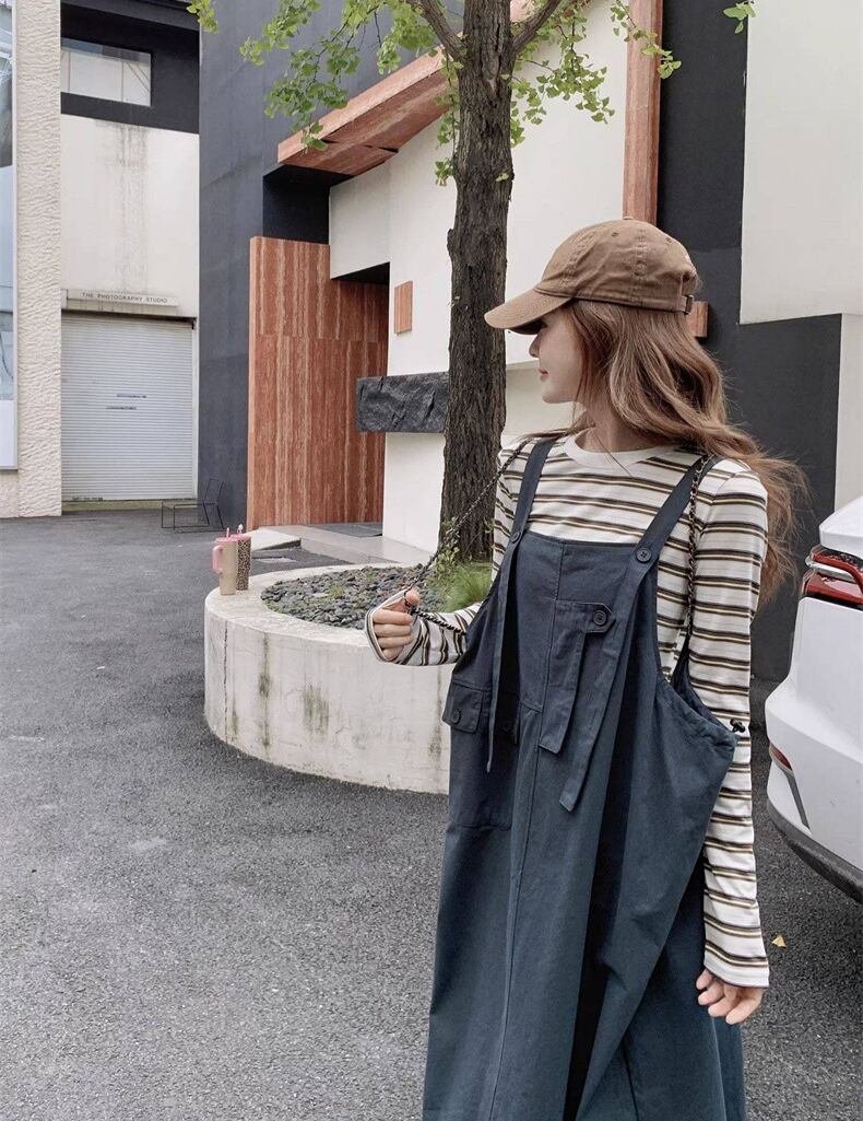 【dress】サロペットスカート Q8286