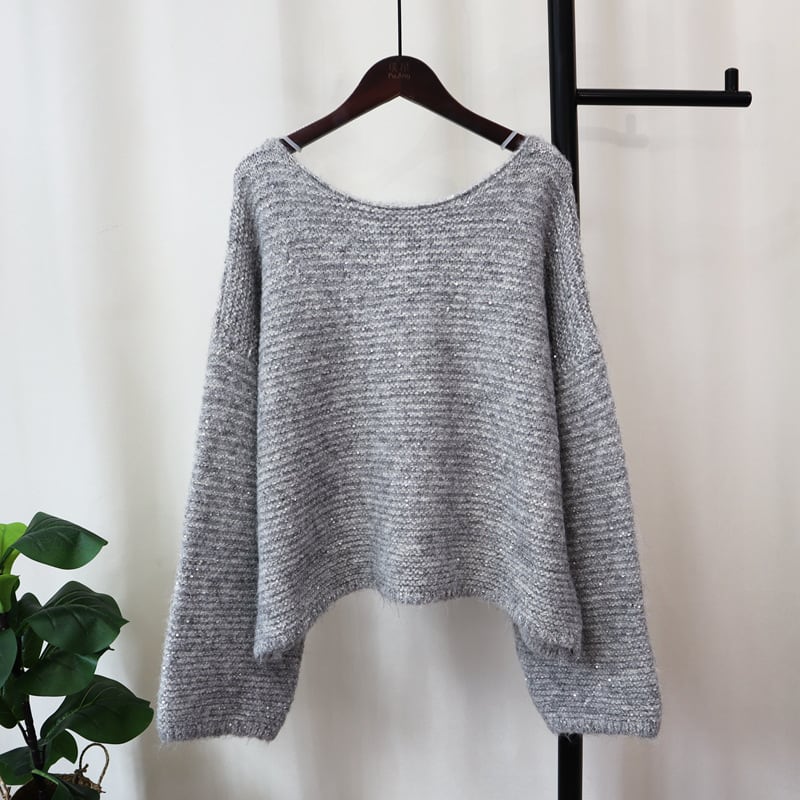 【tops】キラキラニットセーター　M25371