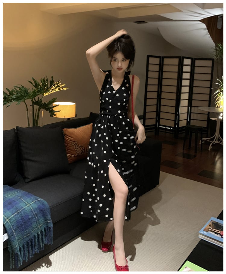 【dress】ドット柄ワンピース　M23911