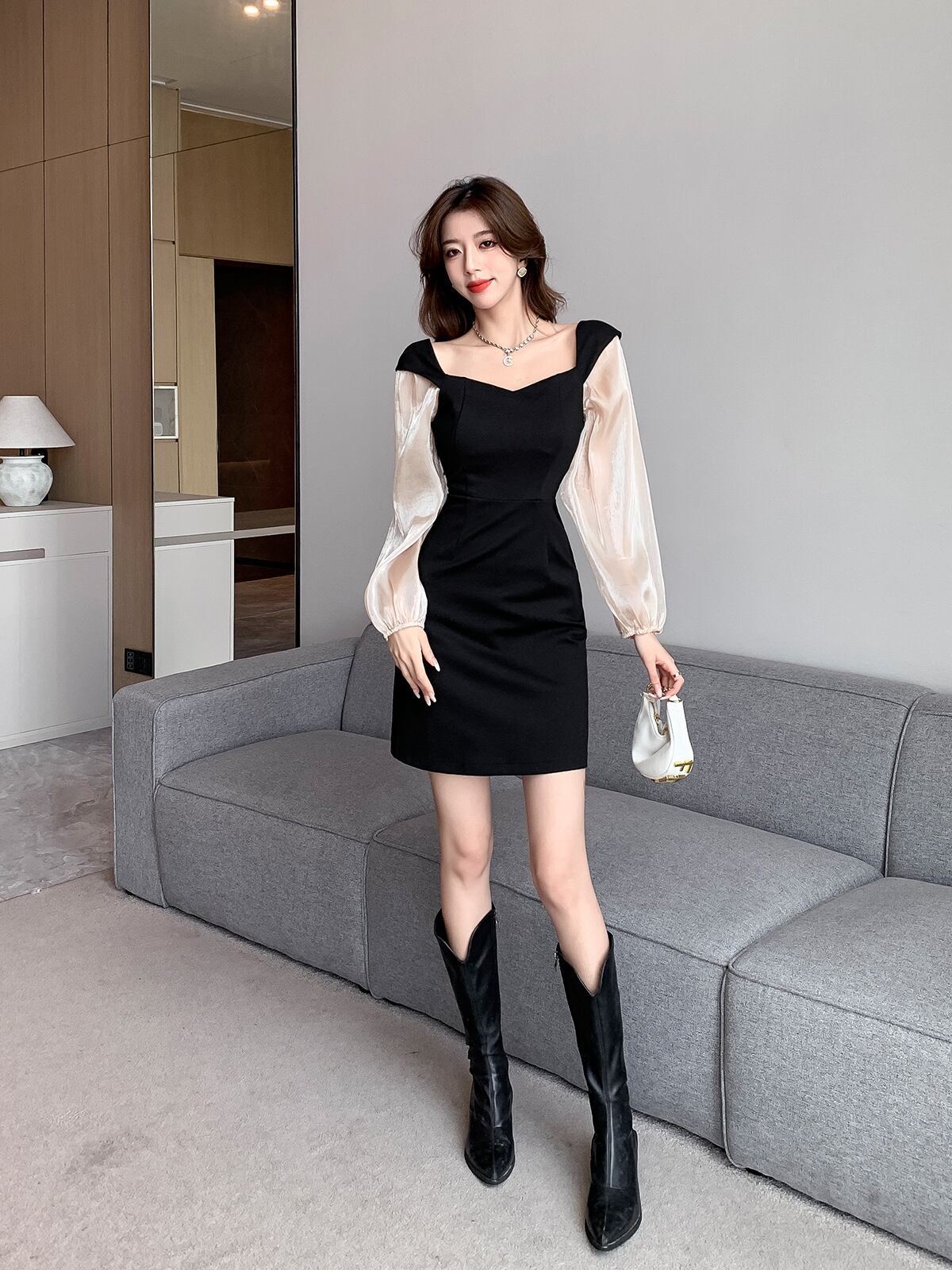 【dress】ドッキングデートワンピース　M18627