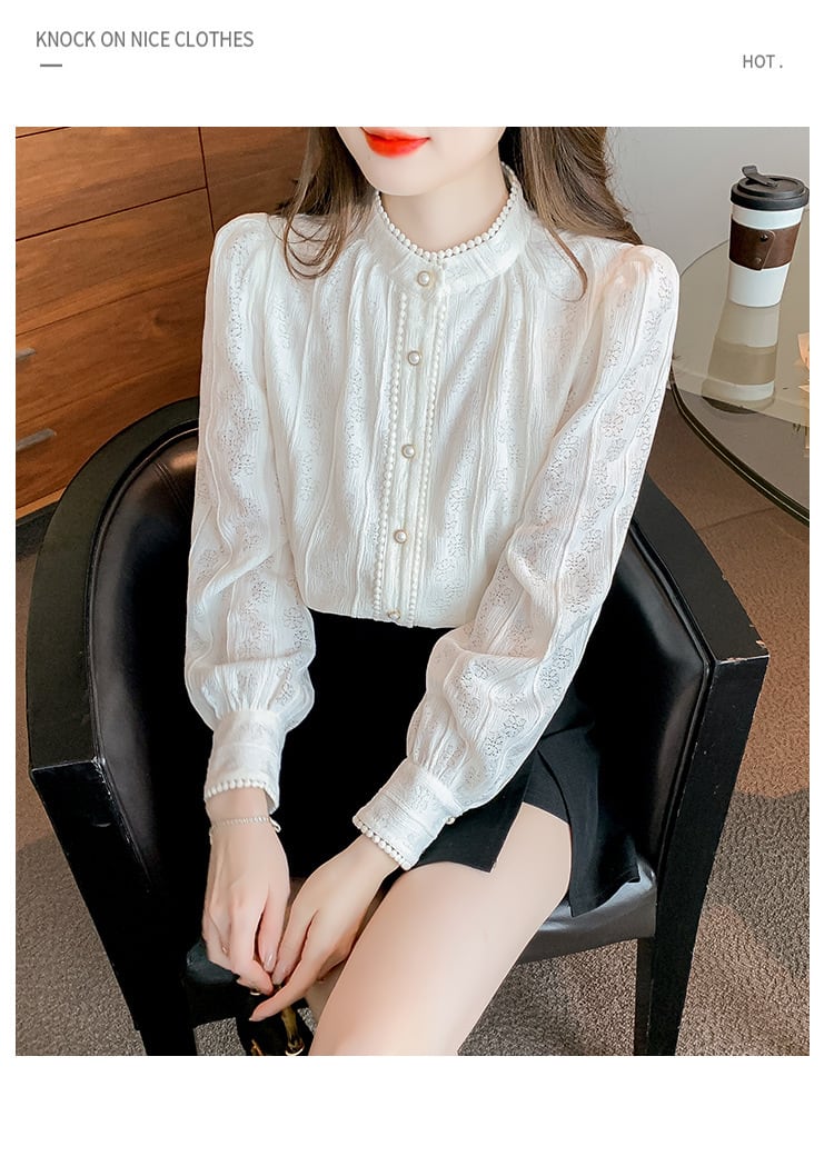 【tops】レースシャツトップス　M25424