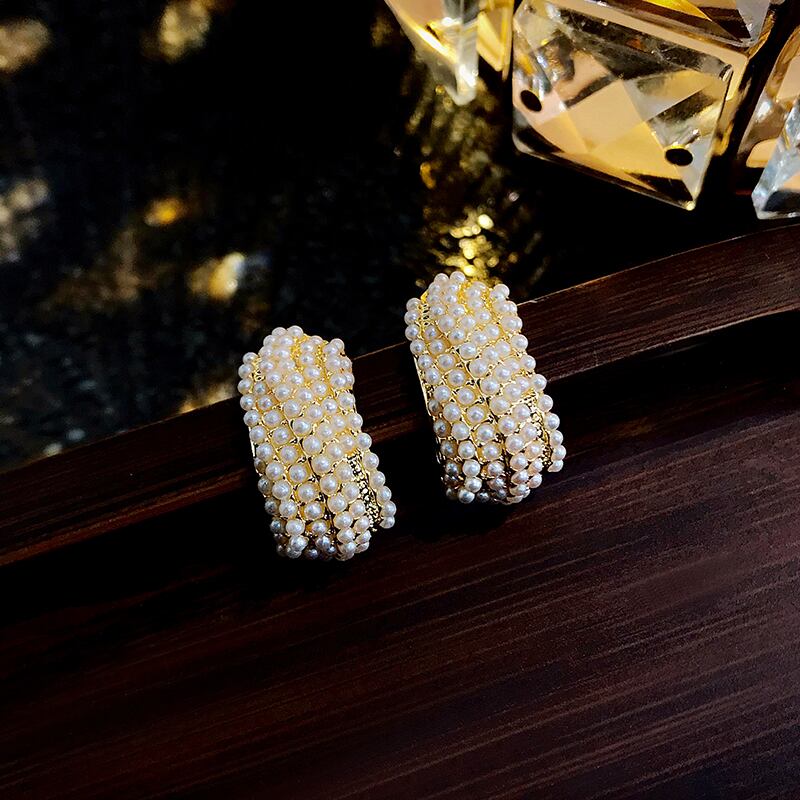 【小物】高級感 韓国系気質ファッションシンプルパールピアス