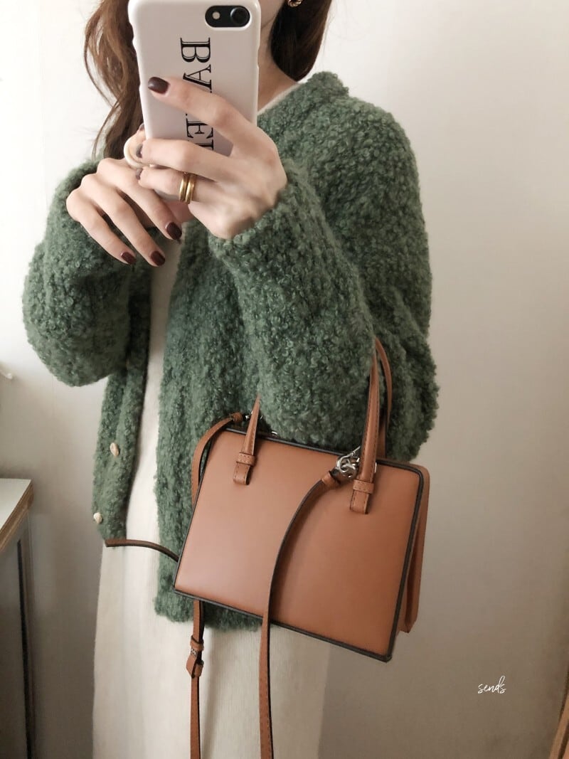 【outer】裹起毛ニットカーデ　M27530