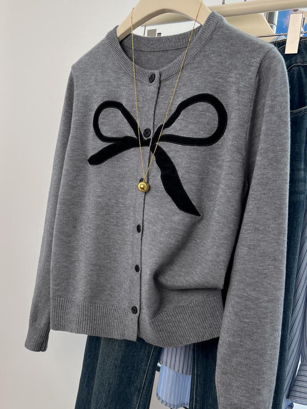 【outer】ニットカーデ　M29284