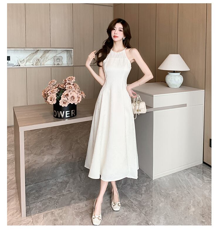 【set】カーディガン+ホルターネックワンピース２点セットG20502