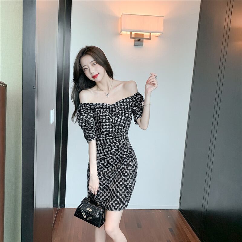 【dress】高級感  気質満点ファッションプリントデザイン着痩せ ワンピース G1309