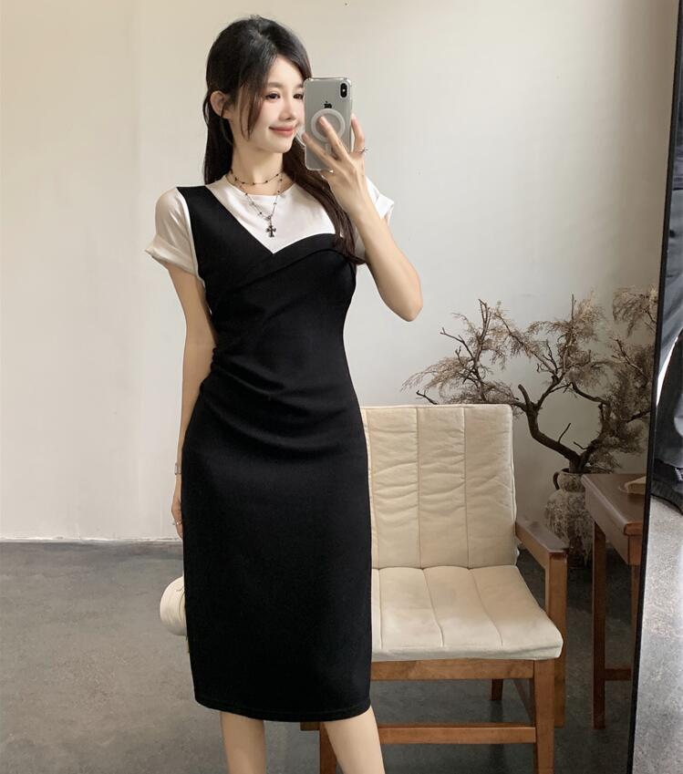 【dress】切り替えTシャツワンピース G20718