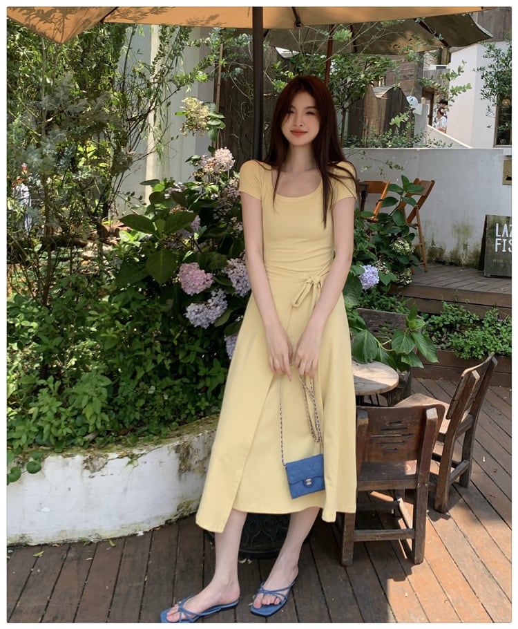 【dress】無地ワンピース　M24655