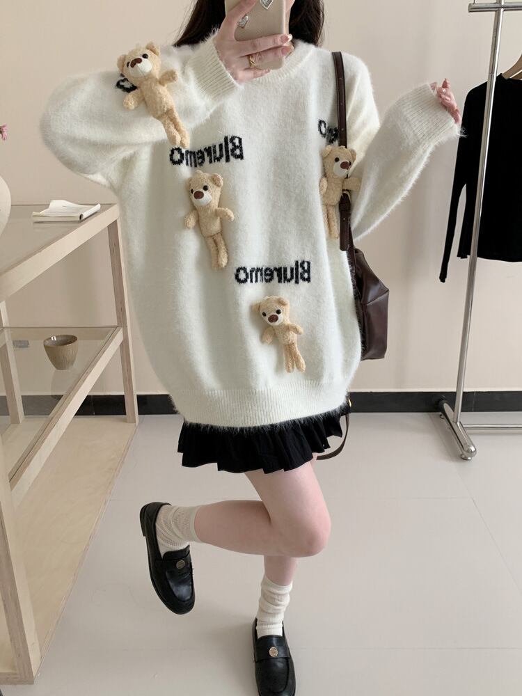 【tops】カートゥーンニットセーター　M28308