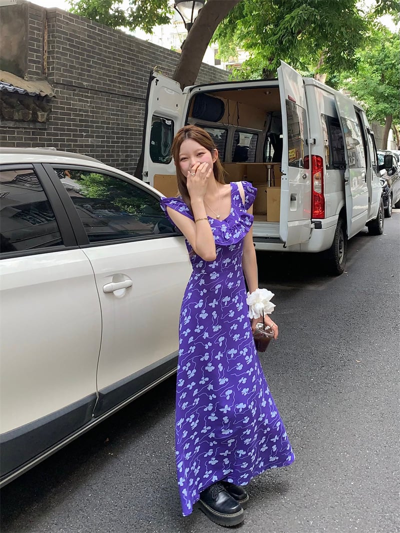 【dress】花柄ワンピース　M24838