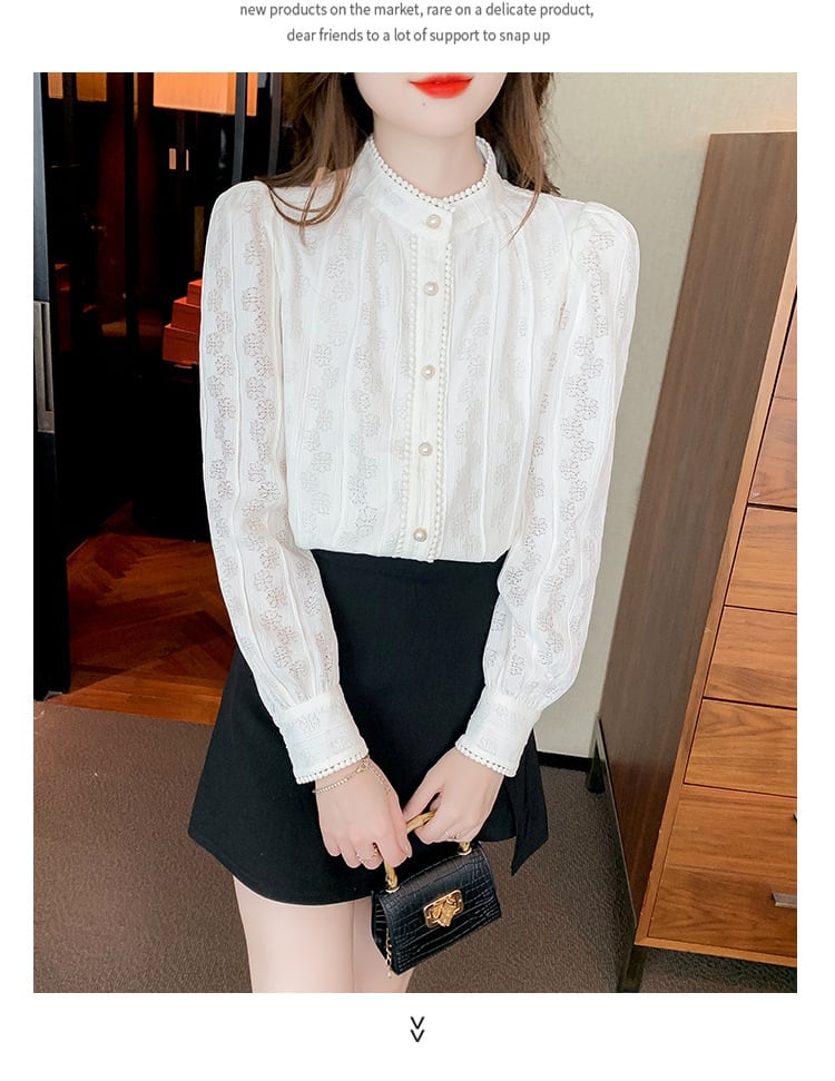 【tops】レースシャツトップス　M25424