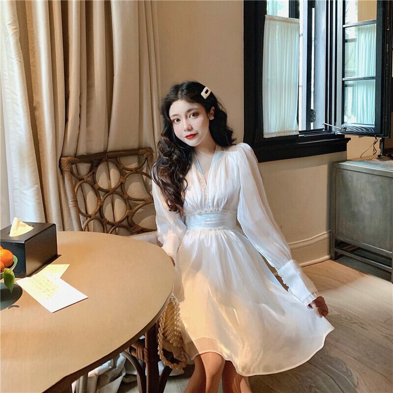 【dress】パフスリーブワンピース　M29992