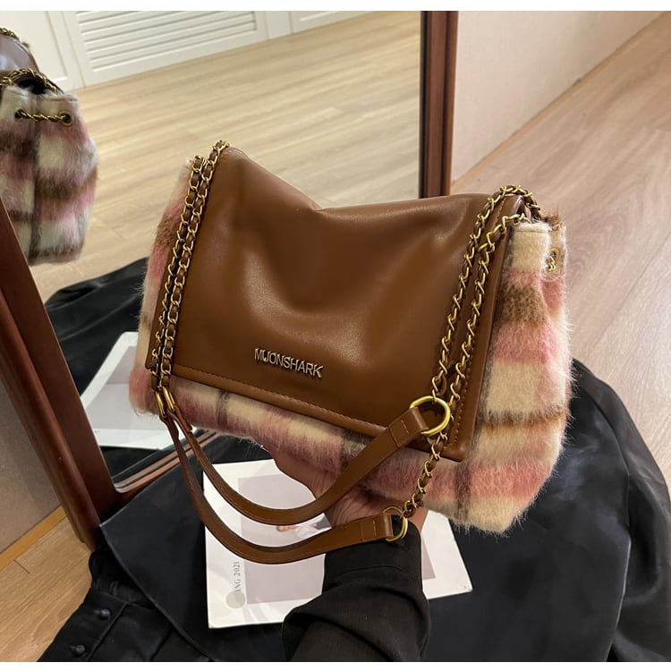 【小物】大容量ジッパーショルダーバッグG20148