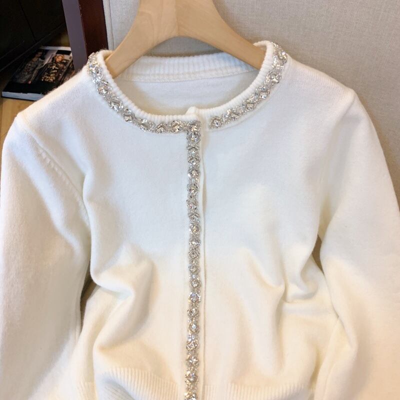 【outer】ビジューニットカーデ　M29199