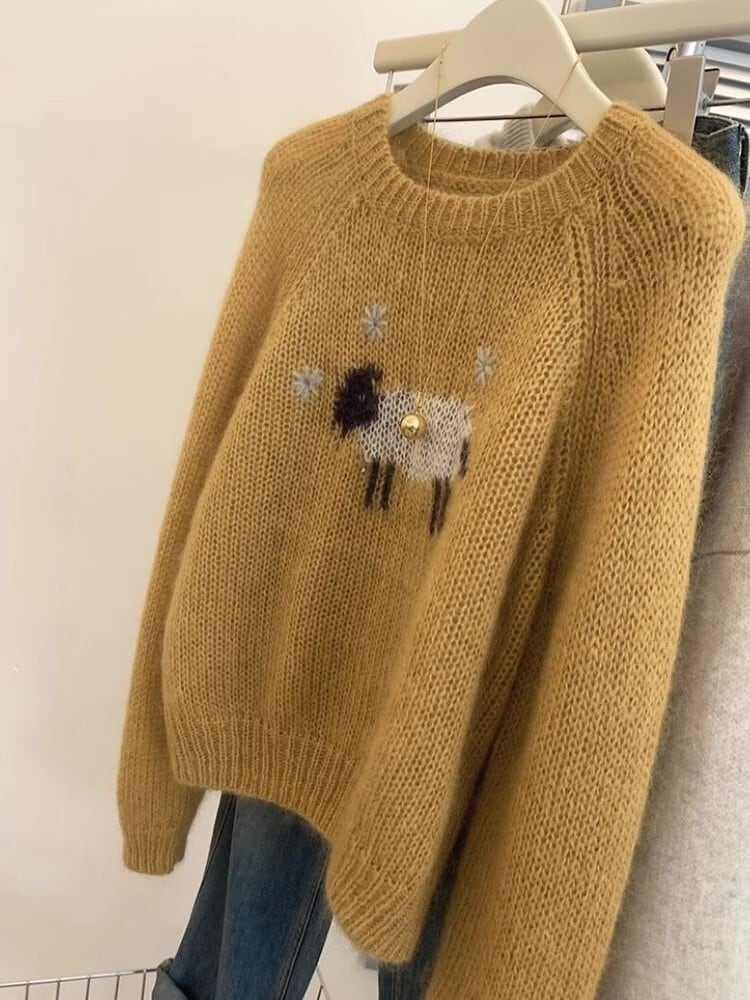 【tops】クルーネックニットセーター　M29289