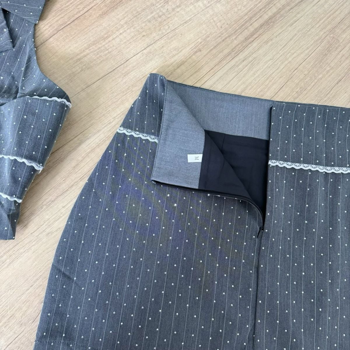 【set】ホルターネックトップス×スカートセット　M24417