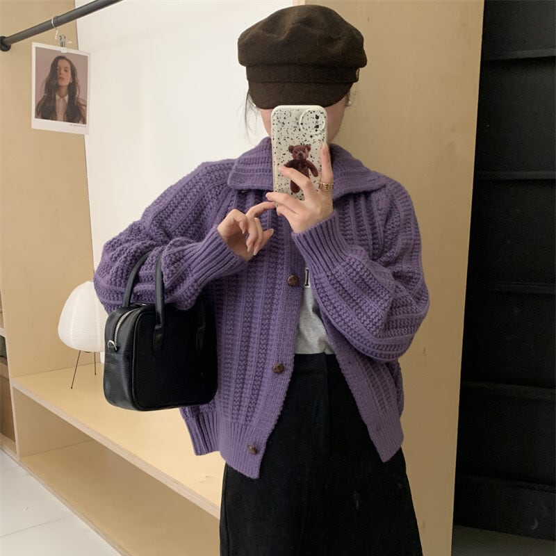 【outer】ニットカーデ　M27151