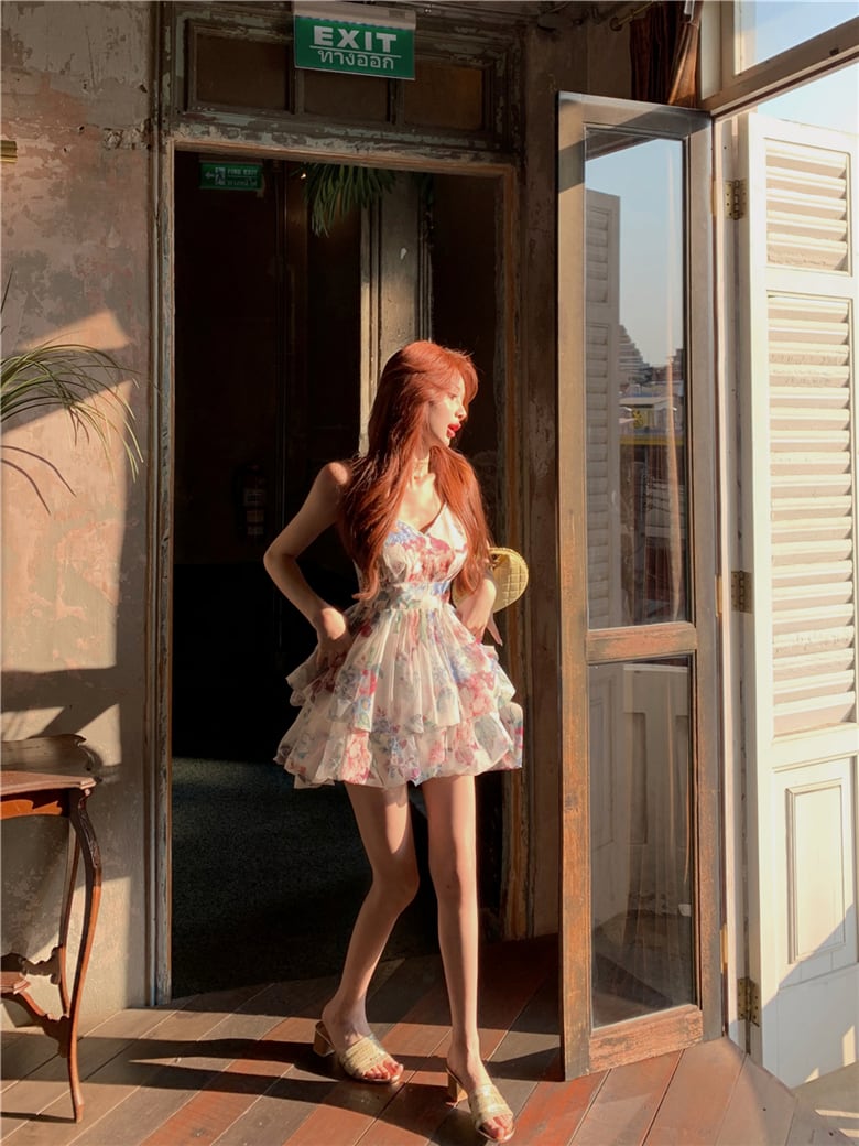 【dress】不規則 イレギュラーキャミワンピース　M24035