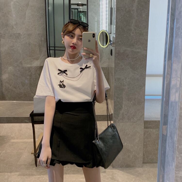 【bottoms】夏INS風Aライン合わせやすいボディラインショート丈スカートF0269