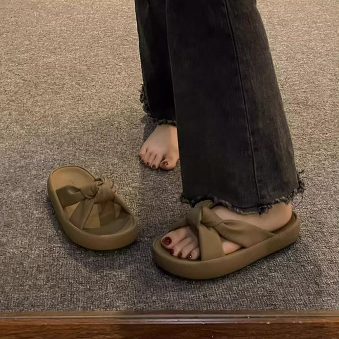 【shoes】3色厚底スリッパF7476