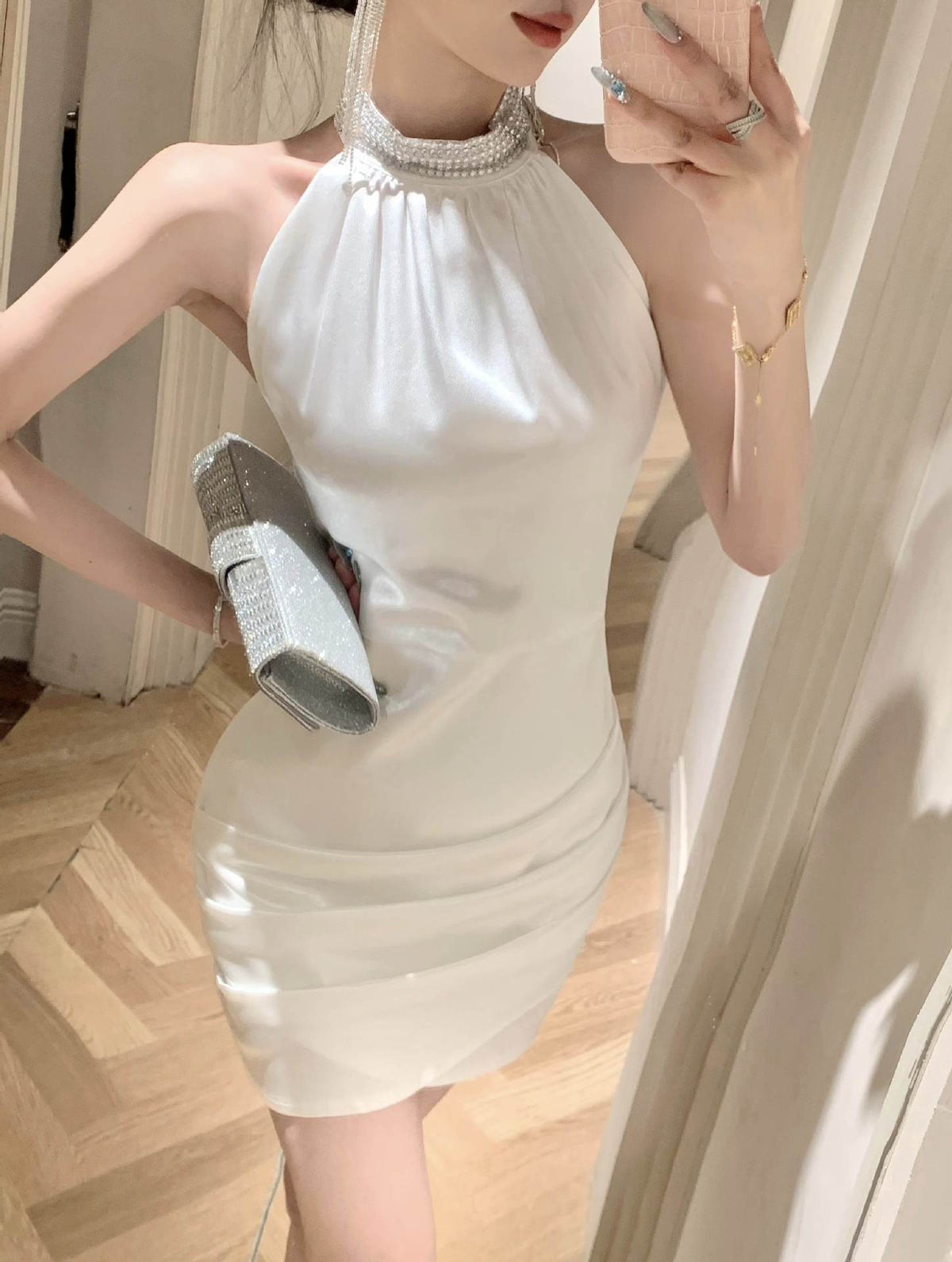 【dress】ホルターネックワンピース　M25075