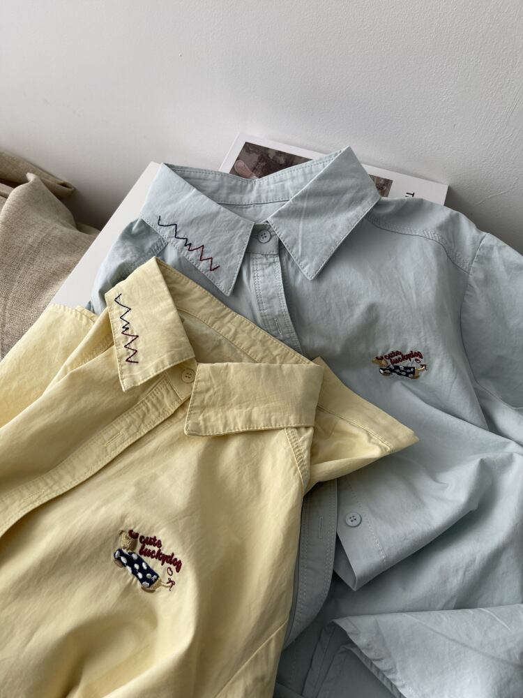 【tops】刺繍シャツトップス　M29759