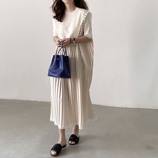 【dress】プリーツワンピース　M24736