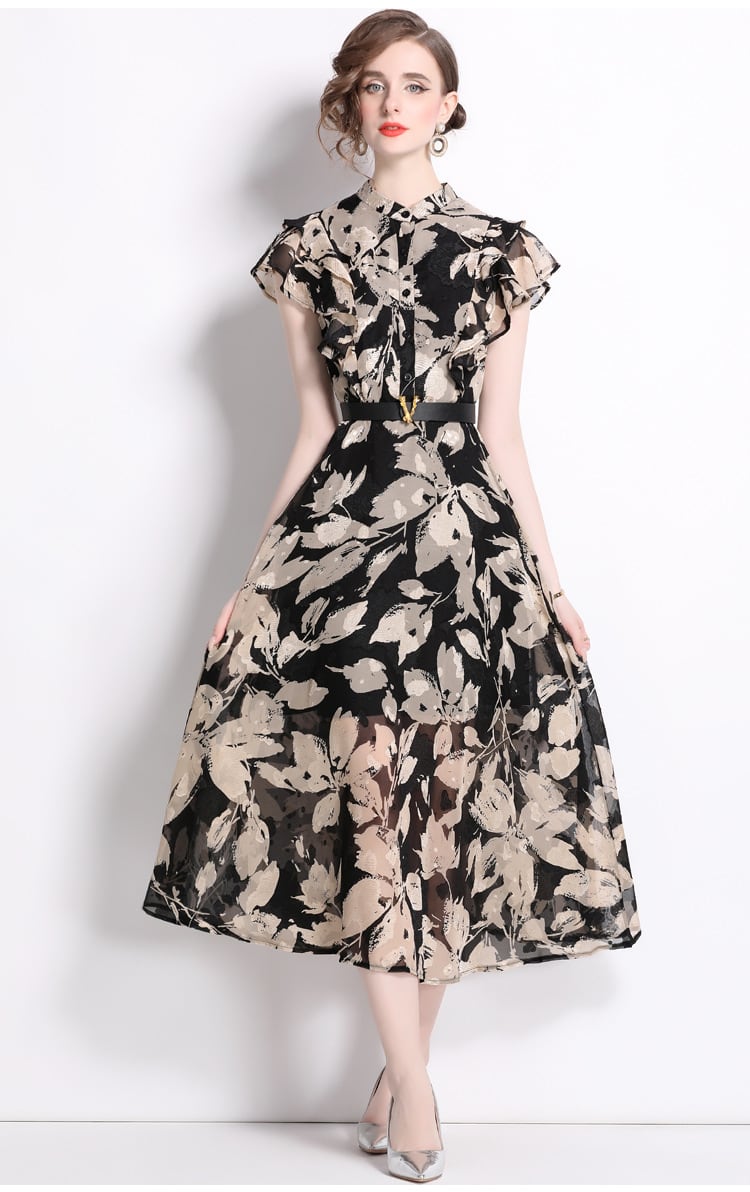 【dress】プリントワンピース　M25063