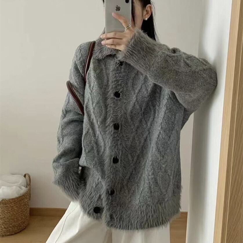 【outer】ニットカーデ　M27352