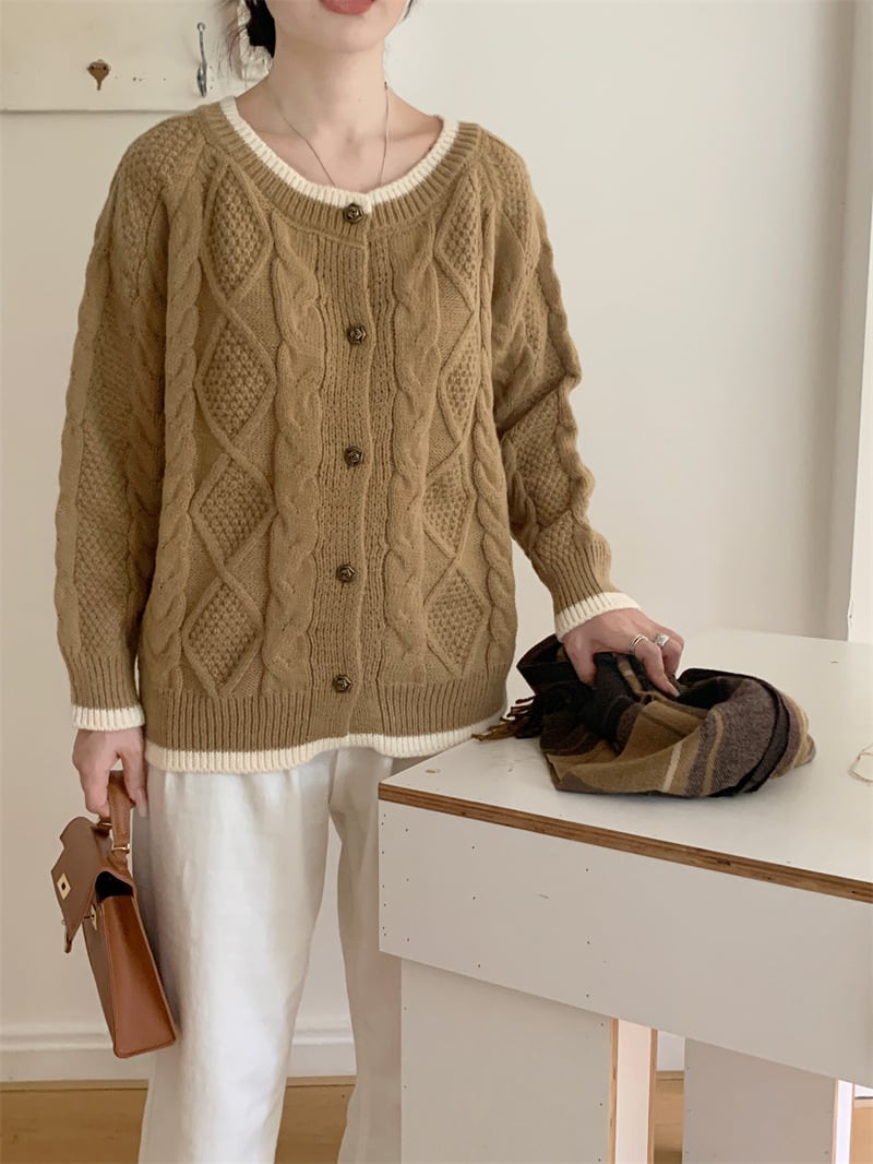 【outer】ニットカーデ　M26189