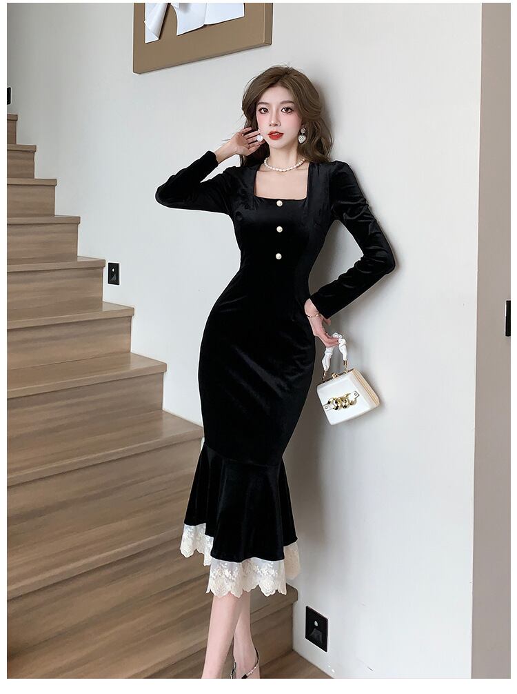 【dress】マーメイドワンピース　M18538