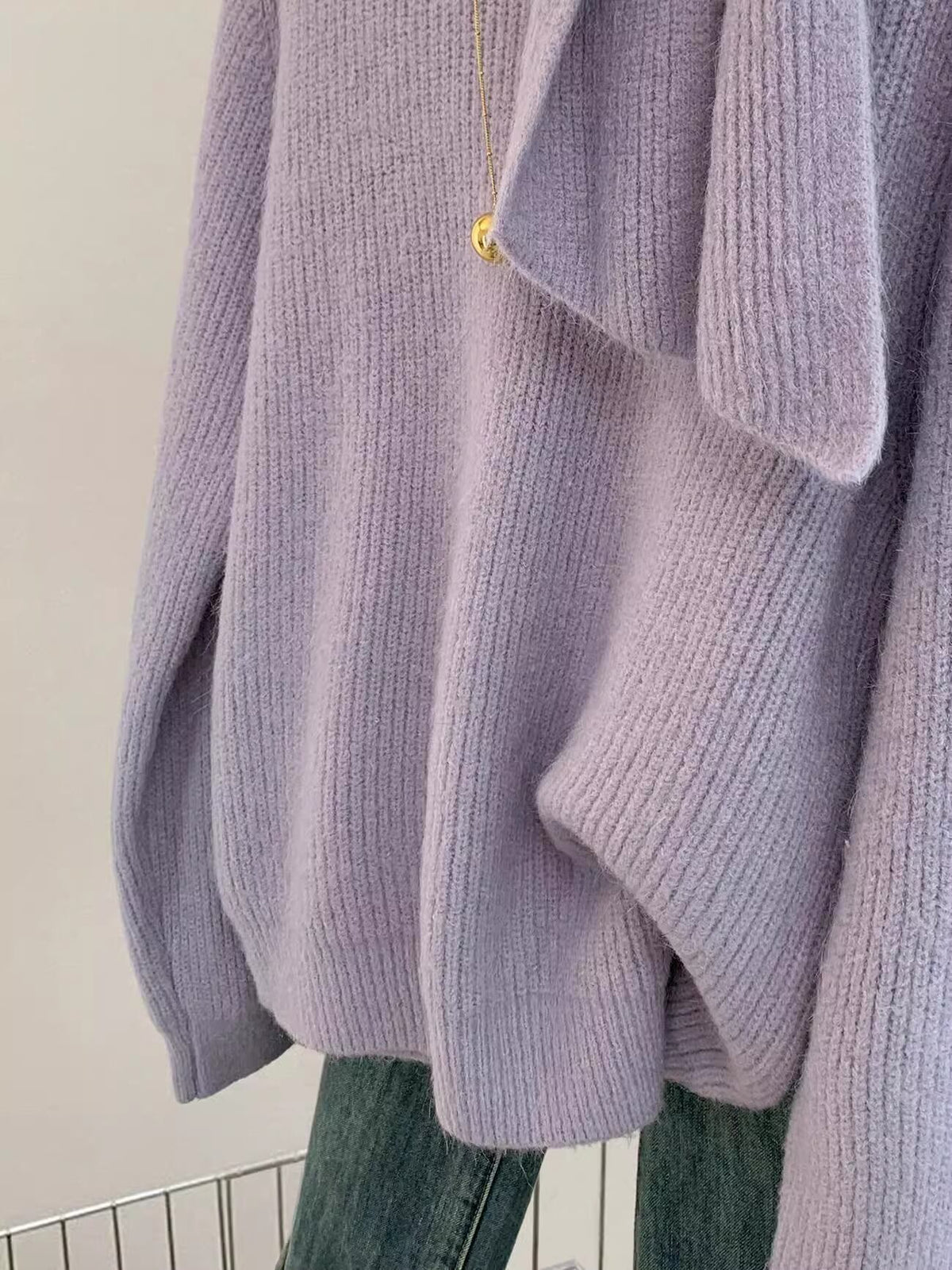 【tops】クルーネックニットセーター　M29306