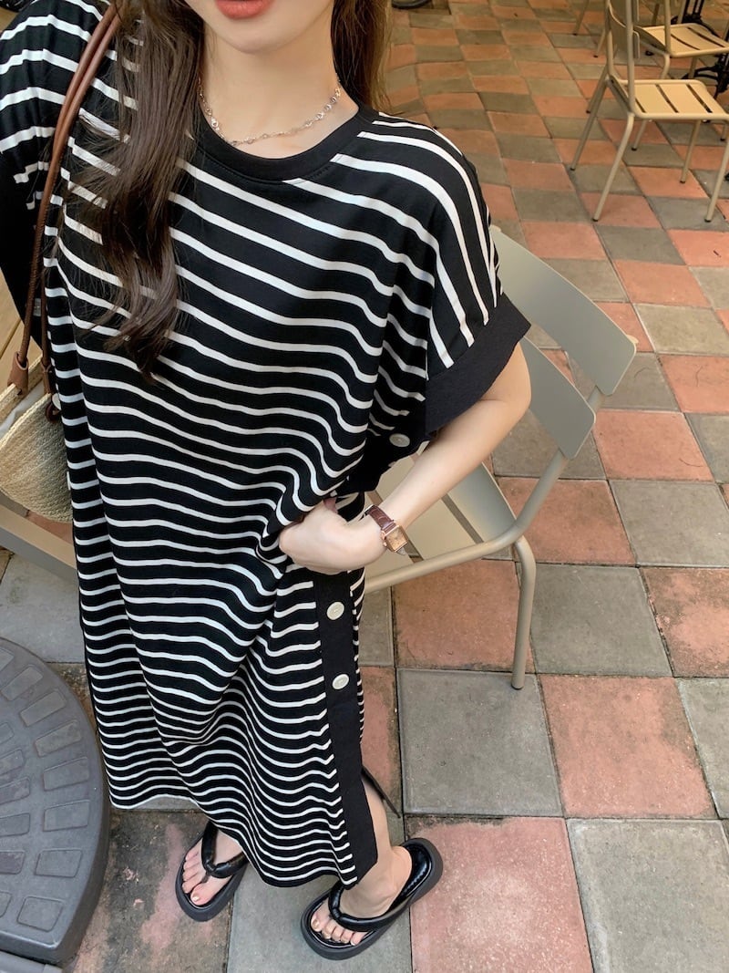【dress】ボーダー柄ワンピース　M24789