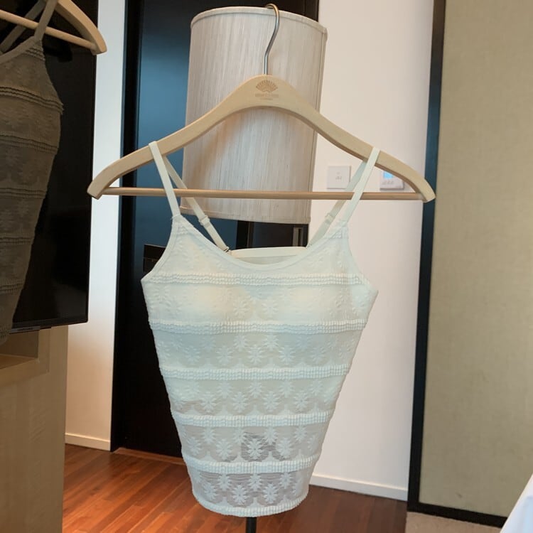 【tops】レースキャミソール　M24382