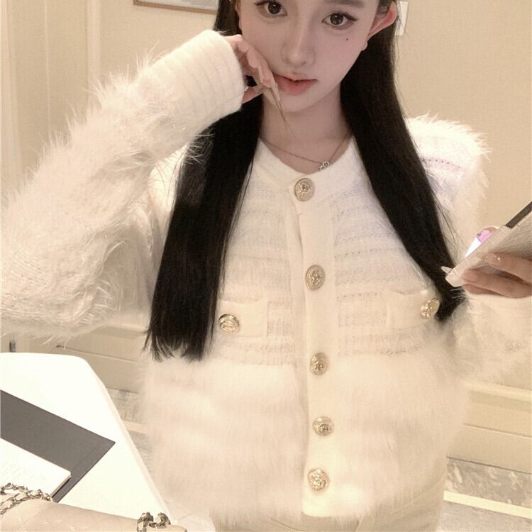 【outer】ファーニットコート　M28180