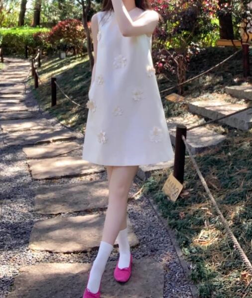 【dress】ノースリーブAラインワンピース G21062