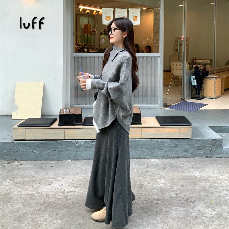 【set】ニットセーター×スカートセット　M27160
