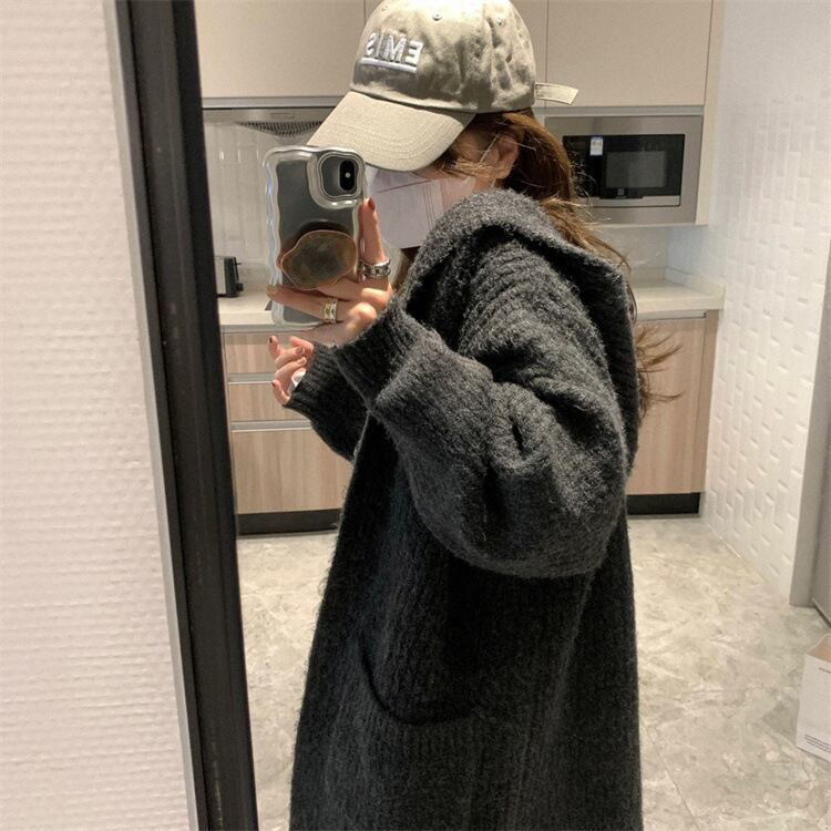 【outer】ロング丈ニットカーデ　M27074