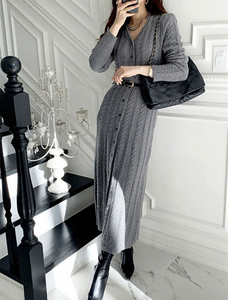 【dress】ニットワンピース　M26341