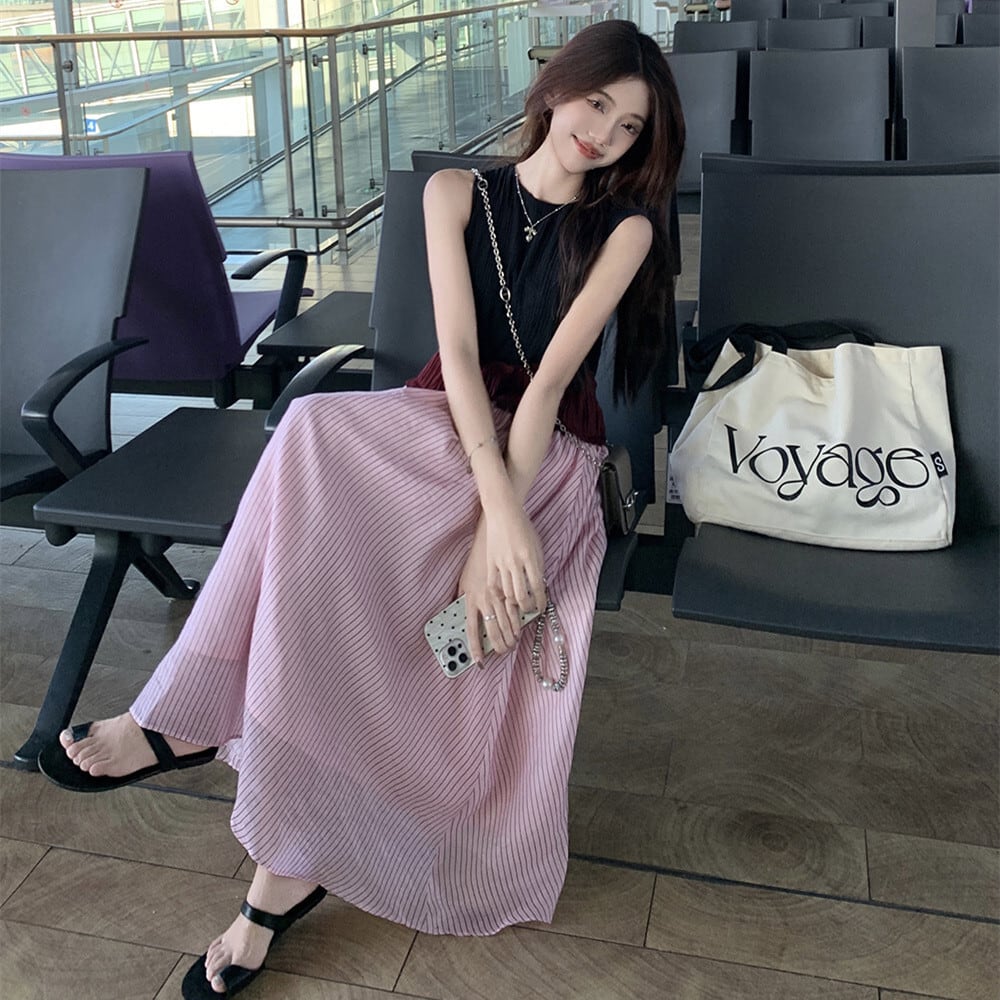 【dress】ノースリーブワンピース　M24340
