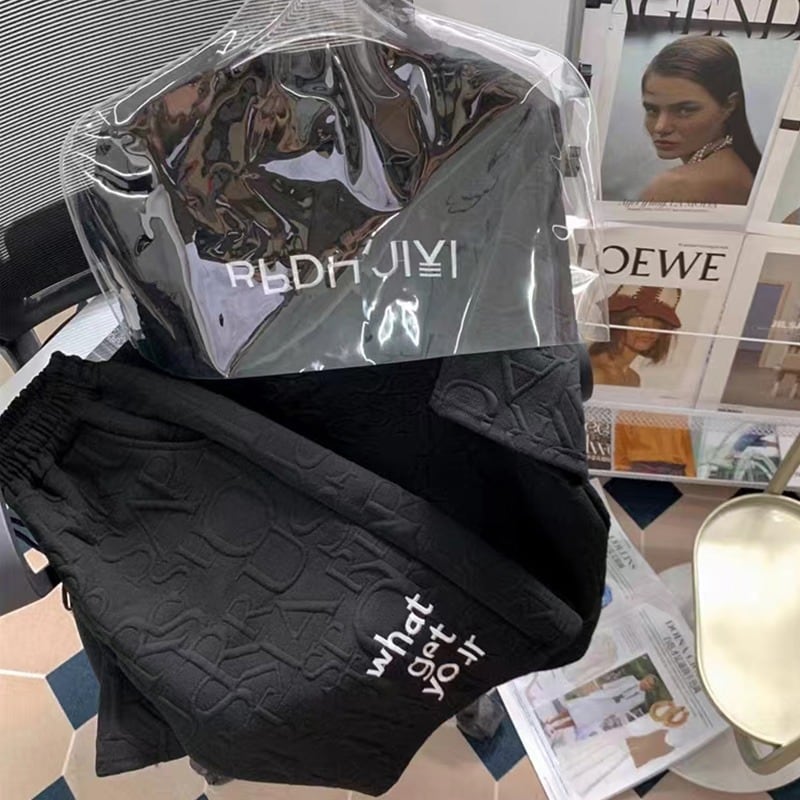 【set】英字柄Ｔシャツ+ショートパンツ2点セットF7378