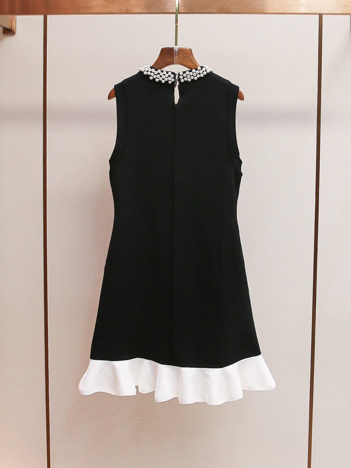 【dress】パールネックドッキングミニワンピース　N3007