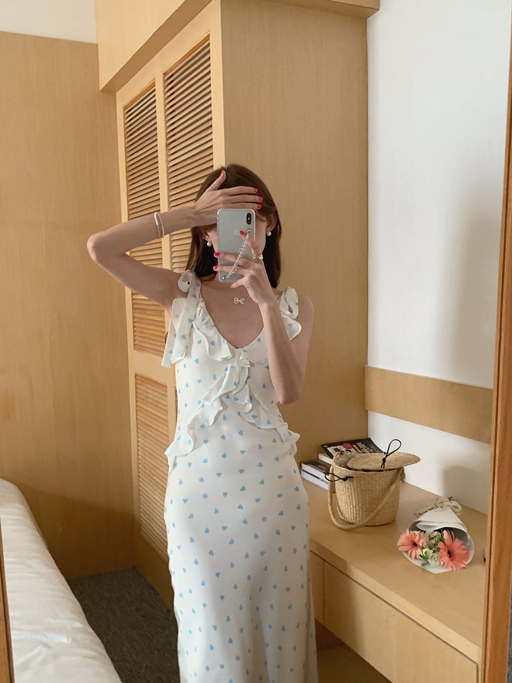 【dress】ハート柄キャミワンピース G20430
