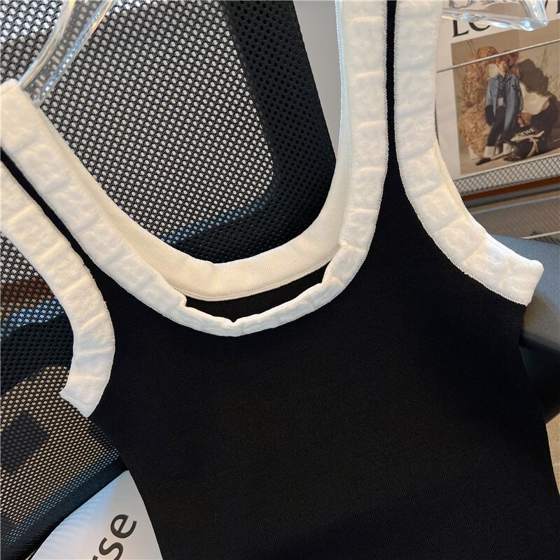 【dress】ノースリーブニットワンピースF7480