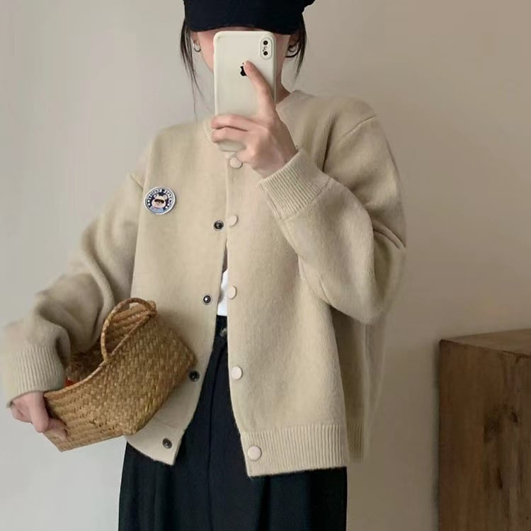 【outer】ニットカーデ　M25686